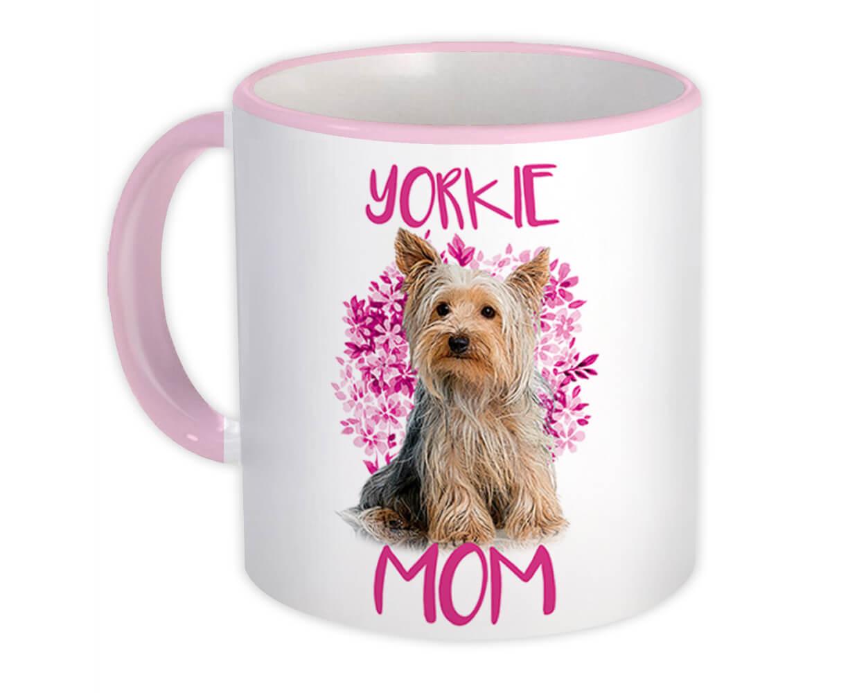 Yorkie World's Best Mum Mug Dog Mum Yorkshire Terrier Mum Cup Friend Funny Gift for Birthday Christmas Yorkie Mug