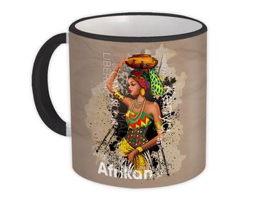 African Woman Countries : Gift Mug Ethnic Art Black Culture Ethno Angola Kenya Liberia