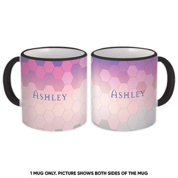 Boho Style Honeycombs : Gift Mug Cute Abstract Baby Girl Sweet Fifteen Polka Dots