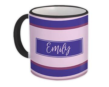Gradient Purple Stripes : Gift Mug Cute Abstract Sweet Fifteen Baby Girl Shower Lines