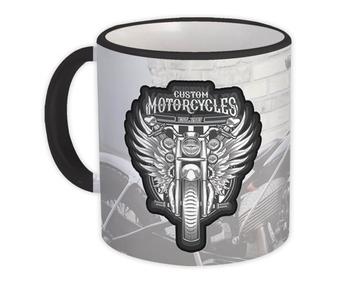 Custom Motorcycles : Gift Mug For Rider Motorcyclist Classic Vintage Rock Father