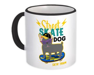 Street Skate Dog : Gift Mug For Skater Skating French Bulldog Pet Animal Sport Teen
