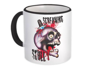 Screaming Skull : Gift Mug For Halloween Party Holidays Horror Monster Zombie Teens
