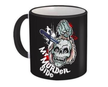Dead Skull Head Murder Side : Gift Mug Scary Horror Halloween Party Monster Zombie