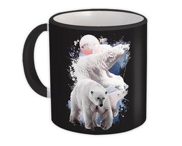 Polar Bears : Gift Mug Wildlife Wild Animal Winter Bear Photography Cute Wall Poster