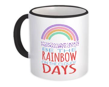 Boho Rainbow : Gift Mug Baby Girl Room Decor Raindrops Polka Dots Cute Sweet Shower