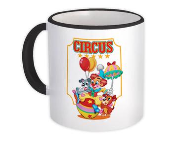 Circus Clown Dogs : Gift Mug Pet Puppy Kid Birthday Cute Funny Friends Children Art Print