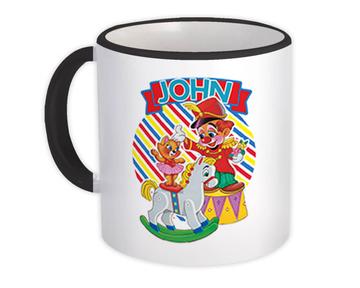 Clown Cat Circus : Gift Mug Personalized Customized Name Kids Birthday Decor Funny John