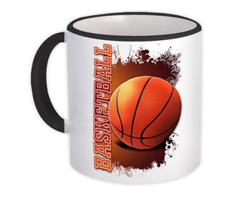 Basketball Ball Photo : Gift Mug Art Print For Him Player Athlete Birthday Fathers Day Sportive