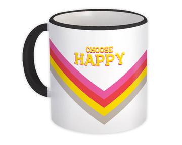 Birthday Best Friend : Gift Mug Happy Custom Name Stripes Chevron Zigzag Print