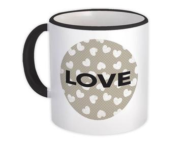 Cute Love Print : Gift Mug Personalized Custom Scales Hearts Abstract Lovers Sweet
