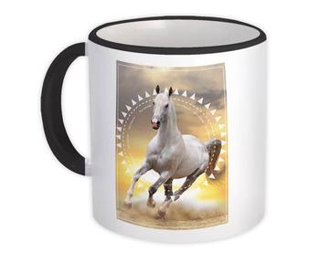 Running Horse Wild : Gift Mug Animal Lover Sunset Photo Art Print Cover Wall Poster Decor