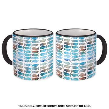 For Fishing Lover Fisher : Gift Mug Fish Print Christian Faith Symbol Cute Sweet Kid Aquarium