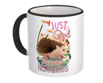 For Girl Hedgehog Lover : Gift Mug Cute Animal Forest Teenager Kids Children Birthday Favor