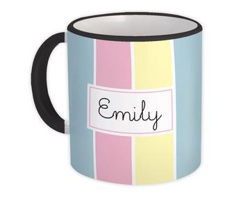Baby Color Stripes : Gift Mug Custom Personalized Name Art Abstract For Her Woman Sister
