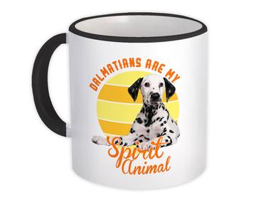 For Dalmatian Lover Owner : Gift Mug Puppy Dogs Spirit Animal Pets Photo Art Birthday Retro