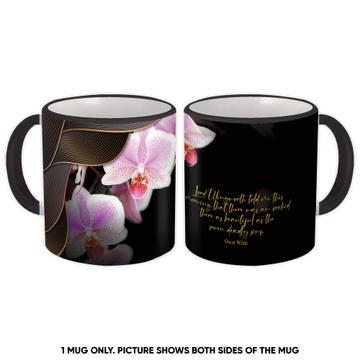 Orchids Photo Oscar Wilde : Gift Mug Orchid Lover Flower Quote For Her Mother Coworker