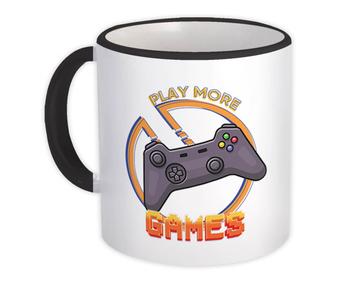 For Video Game Lover Player : Gift Mug Play More Games Teenager Birthday Kids Children