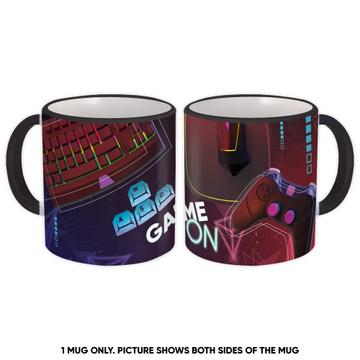 Game On Art Print : Gift Mug For Video Lover Player Teenager Kid Birthday Computer