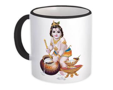 Vintage Baby Krishna Art : Gift Mug Hindu Hinduism Religion India God Lord Devotional Poster