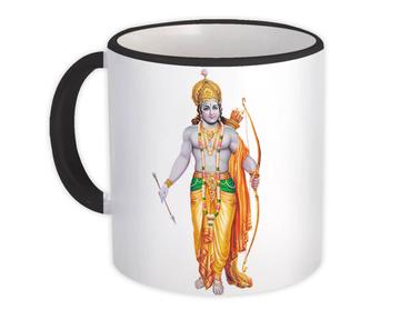 Rama Vintage Poster : Gift Mug Hindu God Lord Indian Devotional Art For Home Decor Religion