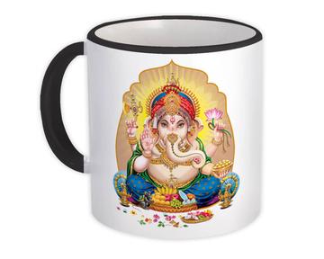 Ganesh Hindu : Gift Mug Indian God Ganpati Home Wall Decor Good Luck Prosperity