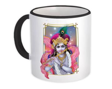 Krishna Hinduism : Gift Mug Hindu Religious Art God Poster Vintage India Devotional