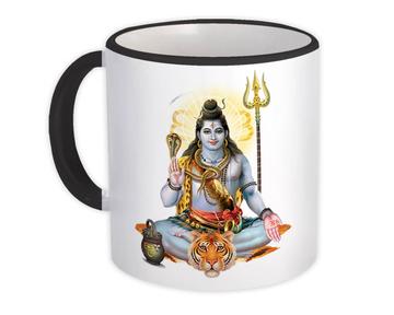 Shiva Hindu Art : Gift Mug Indian God Devotional Poster Home Decor Vintage