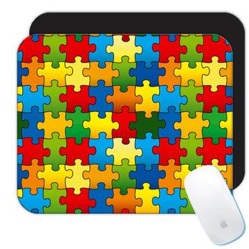 Medium Colorful Puzzle Sticker Bomb : Gift Mousepad Pattern Decal Wrap Around