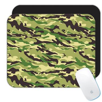 Light Green Camo : Gift Mousepad Camouflage Military Pattern Decal Wrap Around