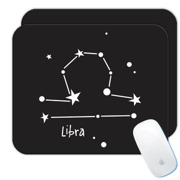 Libra : Gift Mousepad Zodiac Sign Esoteric Horoscope Astrology