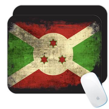 Burundi Burundian Flag : Gift Mousepad Africa African Country Souvenir Patriotic Vintage Pride Art