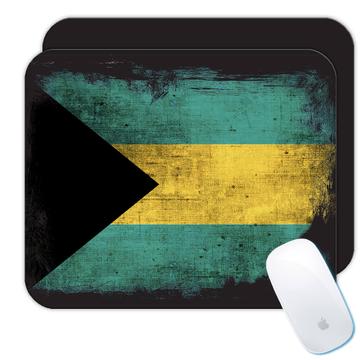 Bahamas Bahamian Flag : Gift Mousepad Distressed North American Country Souvenir Pride Vintage
