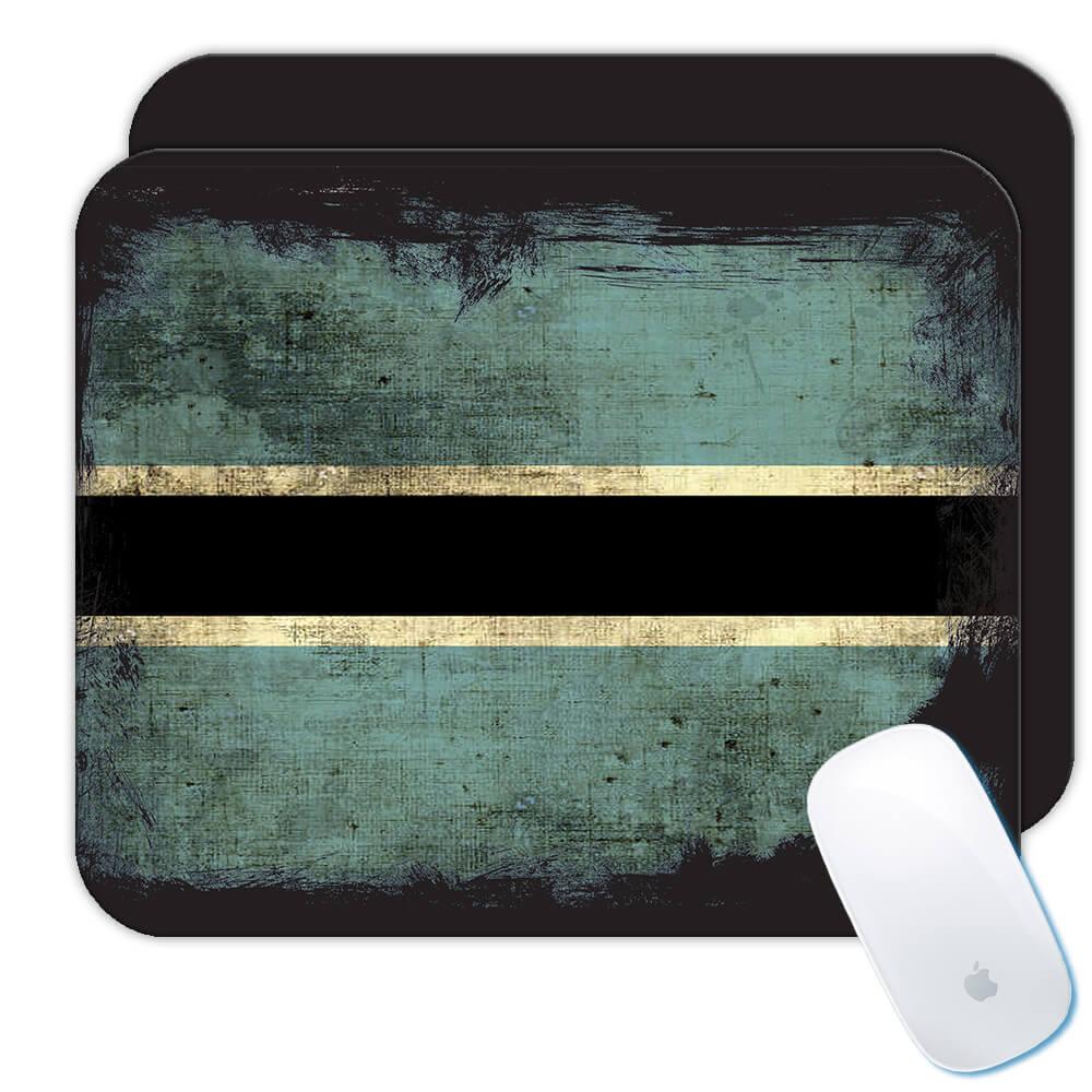 Botswana Botswanan Flag : Gift Mousepad Africa African Country Souvenir Patriotic Vintage Pride