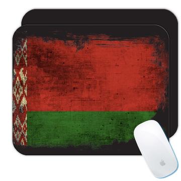 Belarus Belarusian Flag : Gift Mousepad Europe European Country Souvenir Lukashenko Vintage