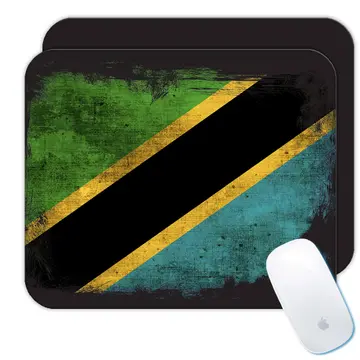 Tanzania Tanzanian Flag : Gift Mousepad Africa African Country Souvenir National Vintage Distressed