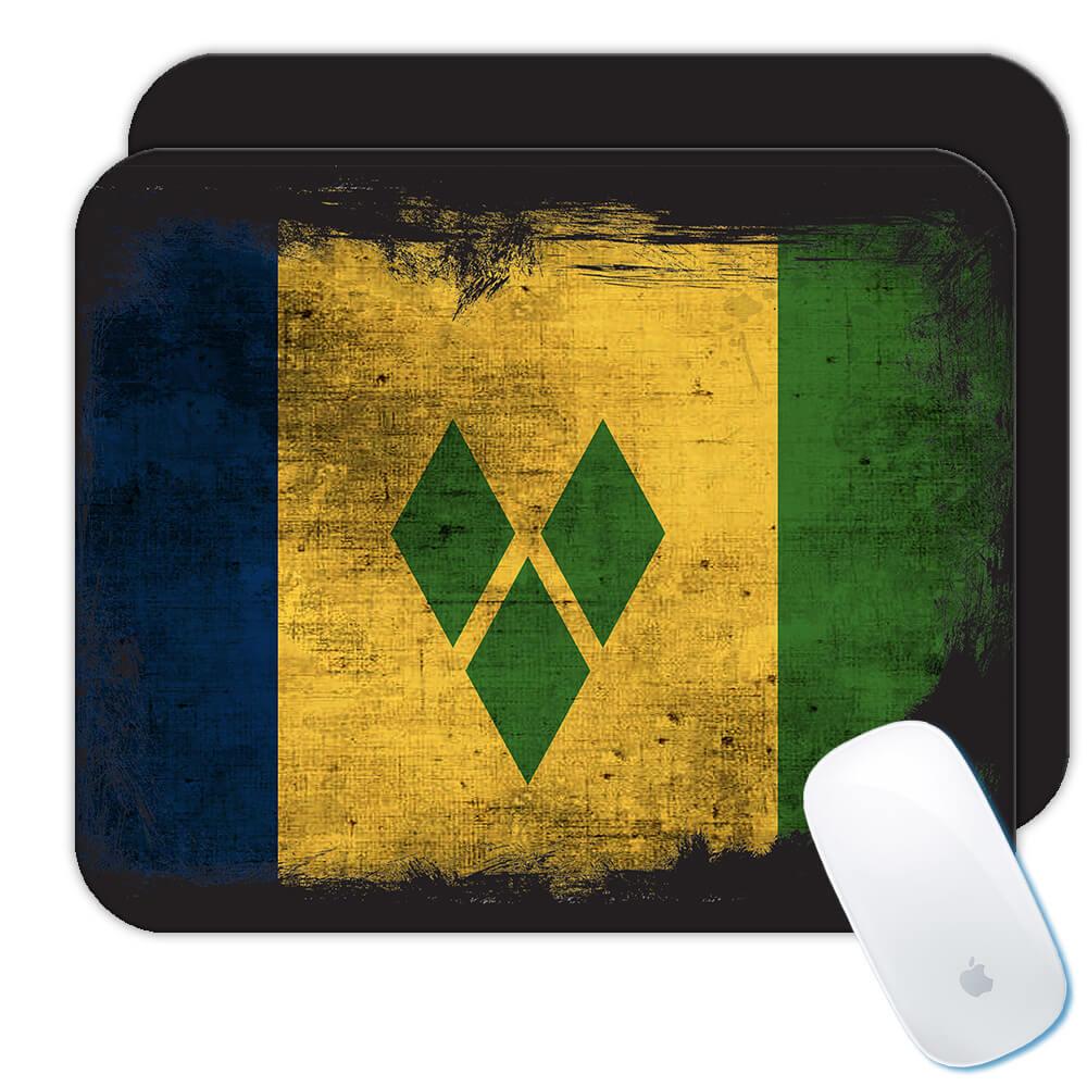 Saint Vincent And The Grenadines Flag : Gift Mousepad Central America American Country Souvenir