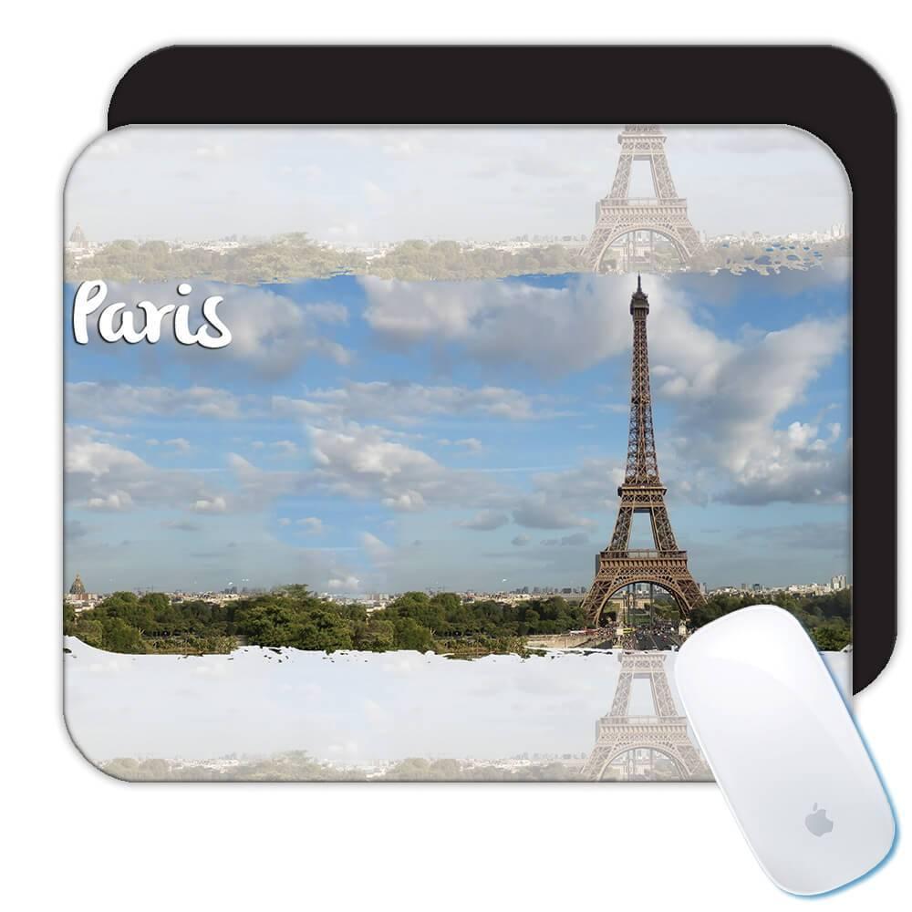Gift Mousepad : PARIS FRANCE Eiffel Tower Flag French Parisian Country Souvenir - Picture 2 of 2