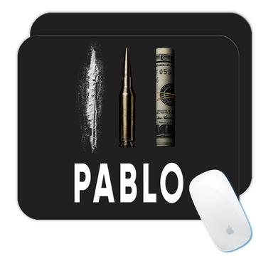 Pablo Escobar : Gift Mousepad Narcos Bullet Coke Dollar Money