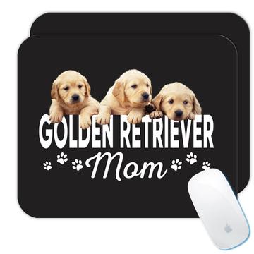 Golden Retriever Mom : Gift Mousepad Dog Puppy Animal Cute Christmas Birthday