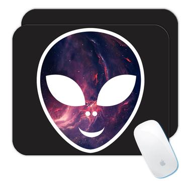 Alien Head : Gift Mousepad Extraterrestrial Ufo Area 51 Science Fiction Day Wall Poster Print