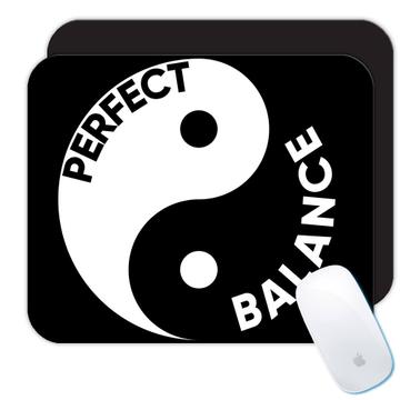 Perfect Balance : Gift Mousepad Yin And Yang Sign Yoga Anti Stress Healthy Life Wall Poster