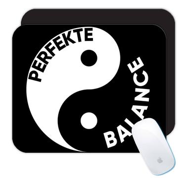 Perfekte Balance : Gift Mousepad Anti Stress Yin And Yang Picture Relaxing Pilates Yoga Art