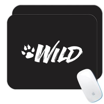Wild Wildlife Tiger Paw Print : Gift Mousepad Animal Savage Lion For Best Friend Father
