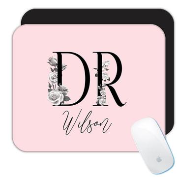 Doctor Personalized : Gift Mousepad Gift Cute Floral Boho Medicine Graduation Customizable