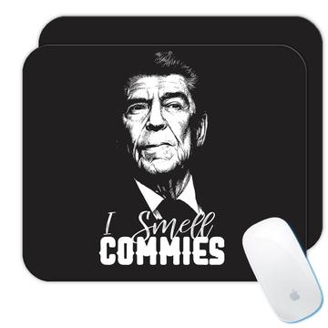 I Smell Commies : Gift Mousepad US President Ronald Reagan Vintage Humor Art American