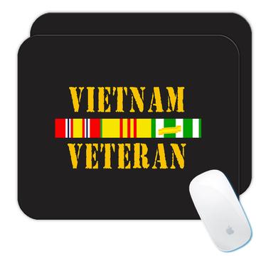 Vietnam Veteran For Father Grandpa : Gift Mousepad In Memory Soldier Defender War Fighter