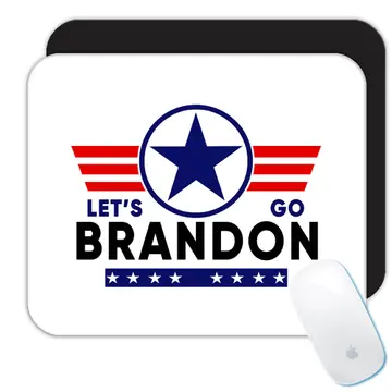 Lets Go Brandon : Gift Mousepad Humor Funny Meme Viral USA Trump Supporter