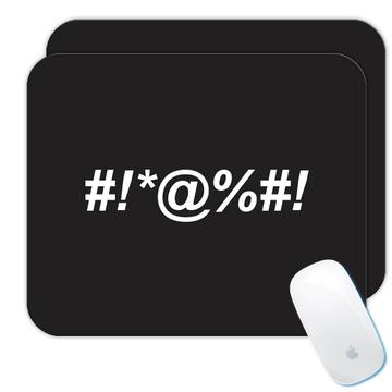 Curse Word : Gift Mousepad Funny Humor Swearing Bad Words For Best Friend Teacher Dad Mom