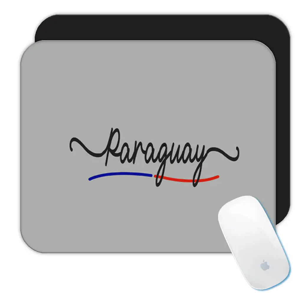 Paraguay Flag Colors : Gift Mousepad Paraguayan Travel Expat Country Minimalist Lettering